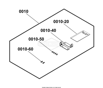 6920-00 - Wind Brackets / Wind Brackets Diagram and Parts List for 040746-00  Briggs and Stratton Generator